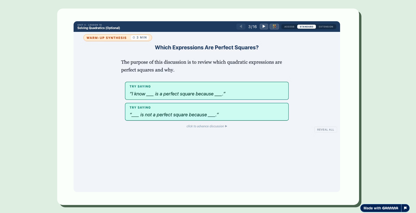 MASL example slide